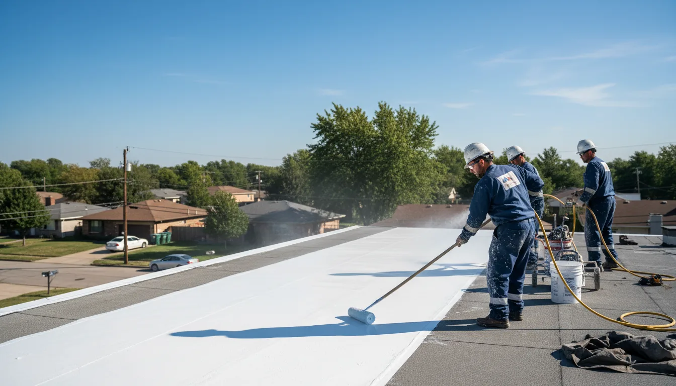 Commercial roof coating in Fulton, MI near me